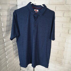 Jermyn & Bond Men's Size Large Navy Short Sleeve Straight Fit Polo
